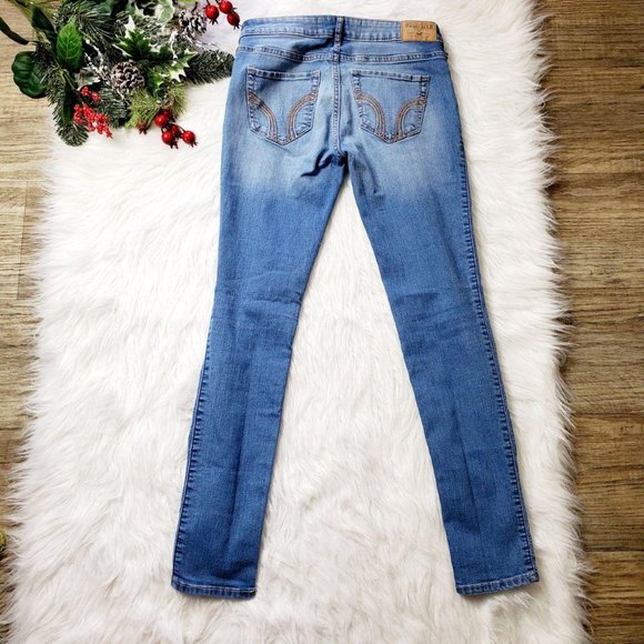 Hollister Womens Super Skinny Jeans Medium Wash - Picture 4 of 6